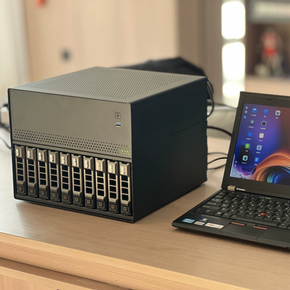 N10 NAS シャーシ 10 2 ベイ MATX マザーボードサポート 1U 電源供給アルミニウム合金ケース、ハードドライブトレイ付き