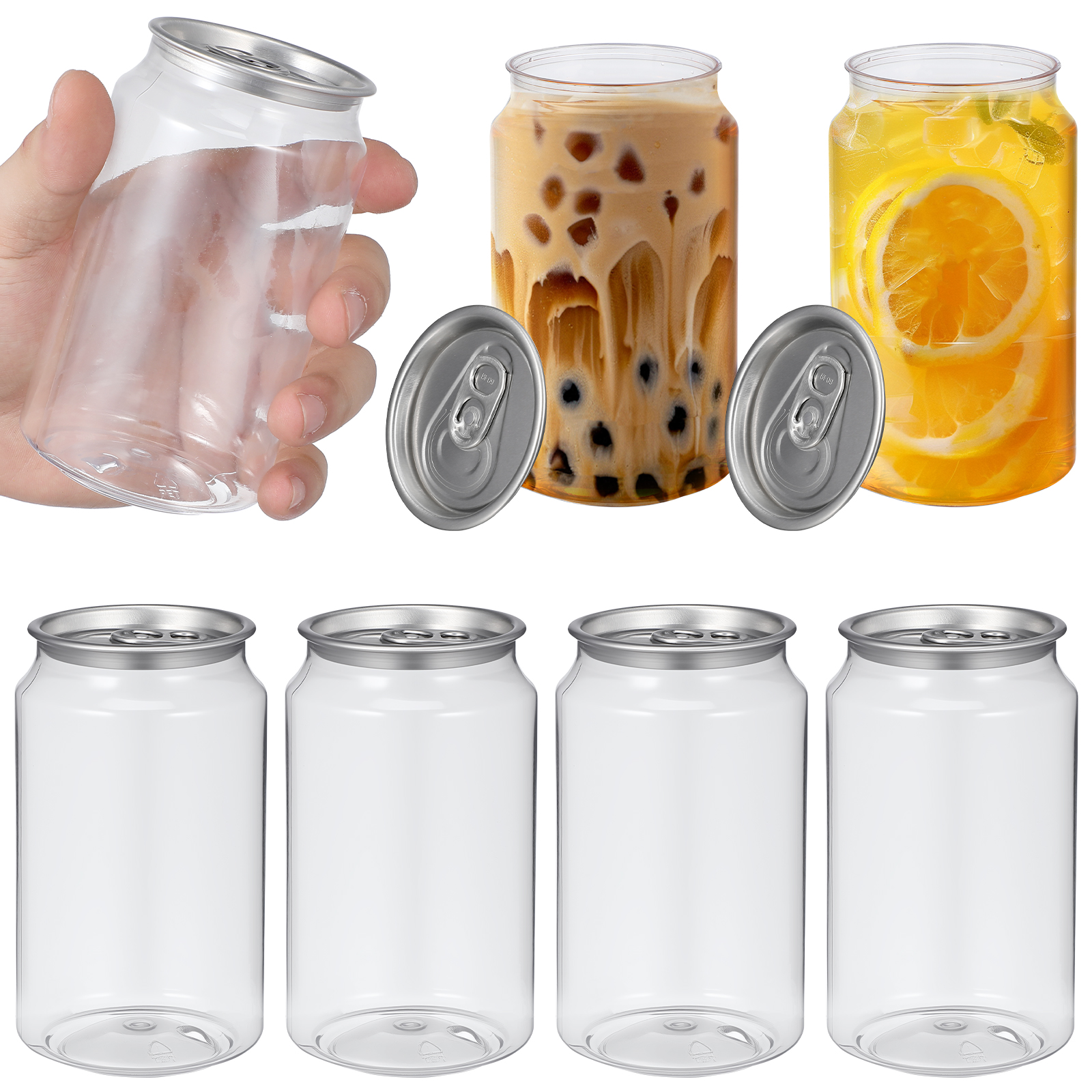 330 ミリリットル 10 個使い捨て缶ミルクティーリングプル缶飲料容器ペット空ボトル水ドリンクボトル保存飲料瓶