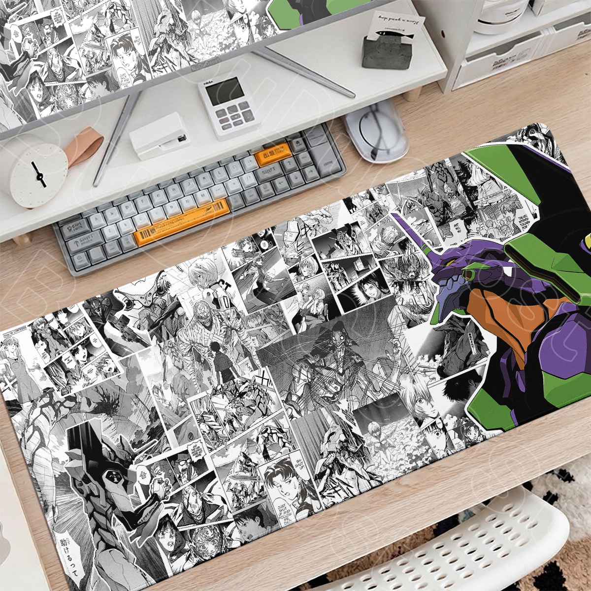 新しい EVA-01 コミックスタイルゲームゴム Mausepad スピードデスクパッド XXL かわいいアニメエヴァンゲリオンゲームキーボード Pc オフィスキャビネットマウスマット