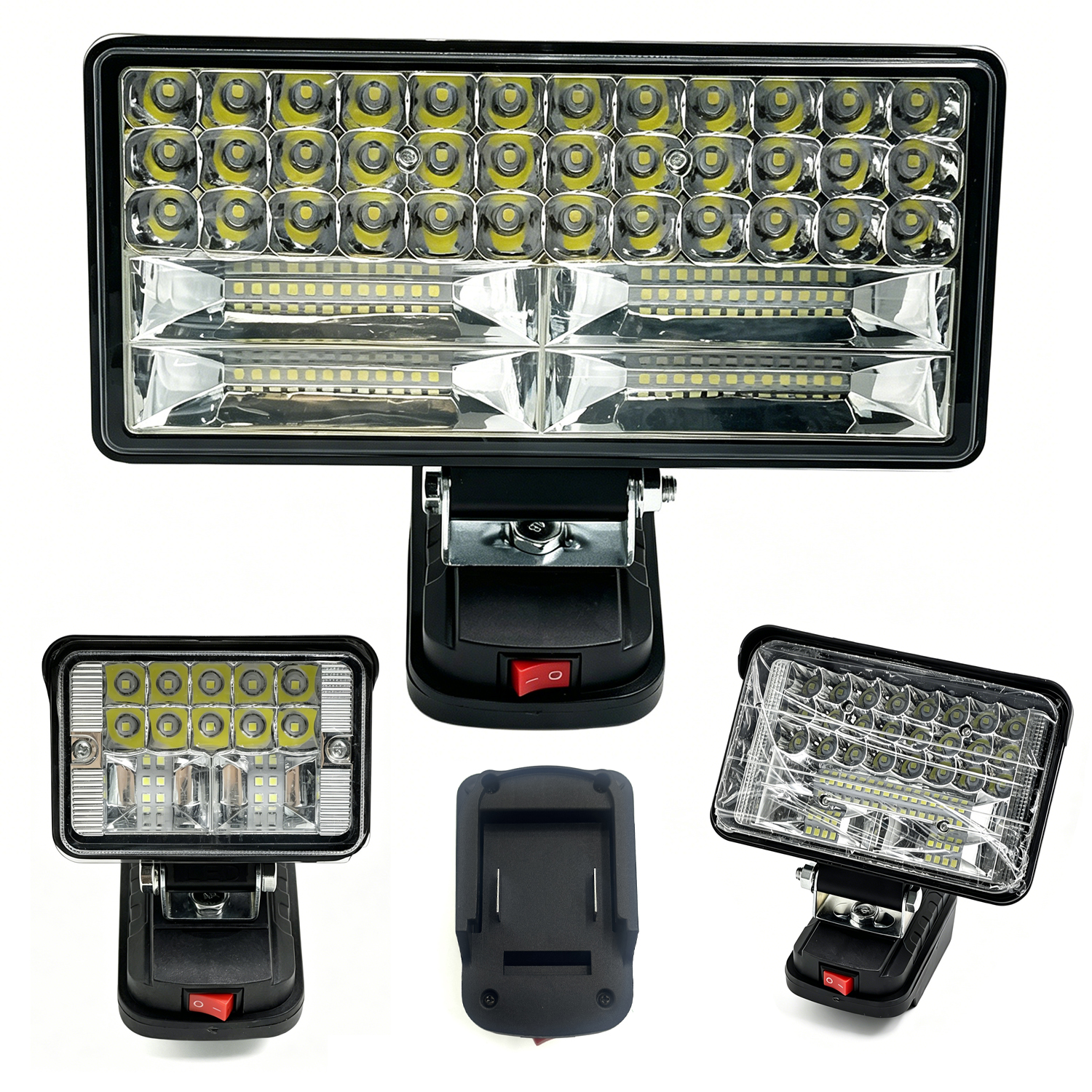 マキタ 18V リチウムイオンバッテリー LED ワークライトポータブル緊急洪水ランプ 4/6/8 インチ懐中電灯キャンプランプ