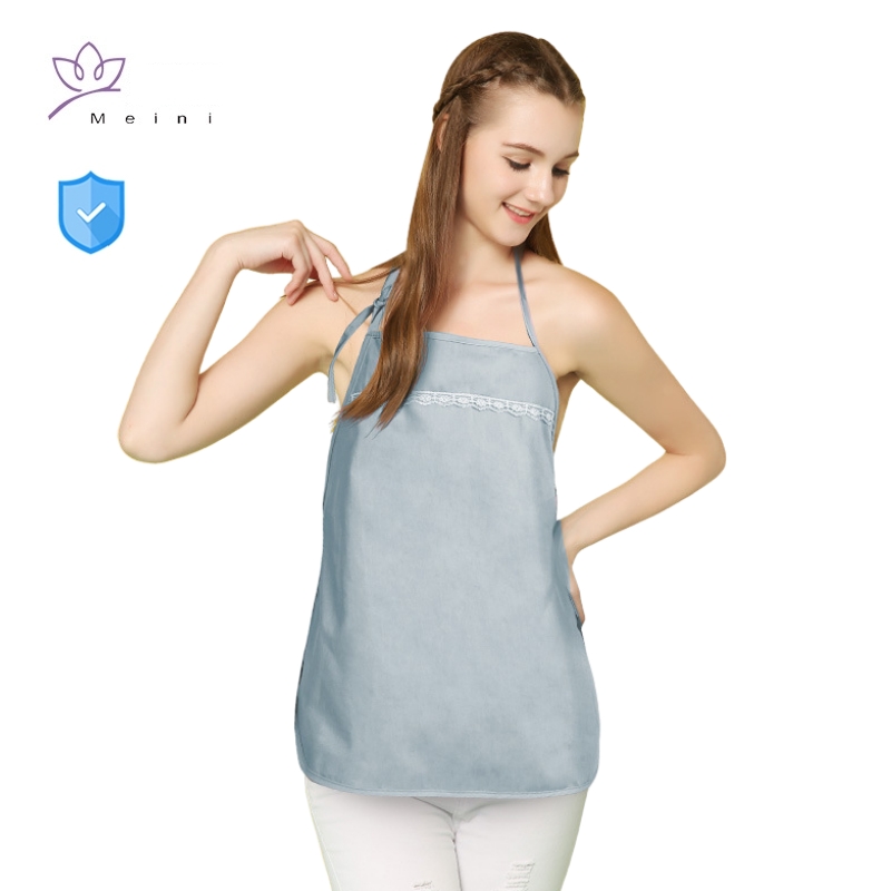 Electromagnetic radiation protective clothes metal fiber maternity apron EMR shielding wearing inside pregnant woman clothing