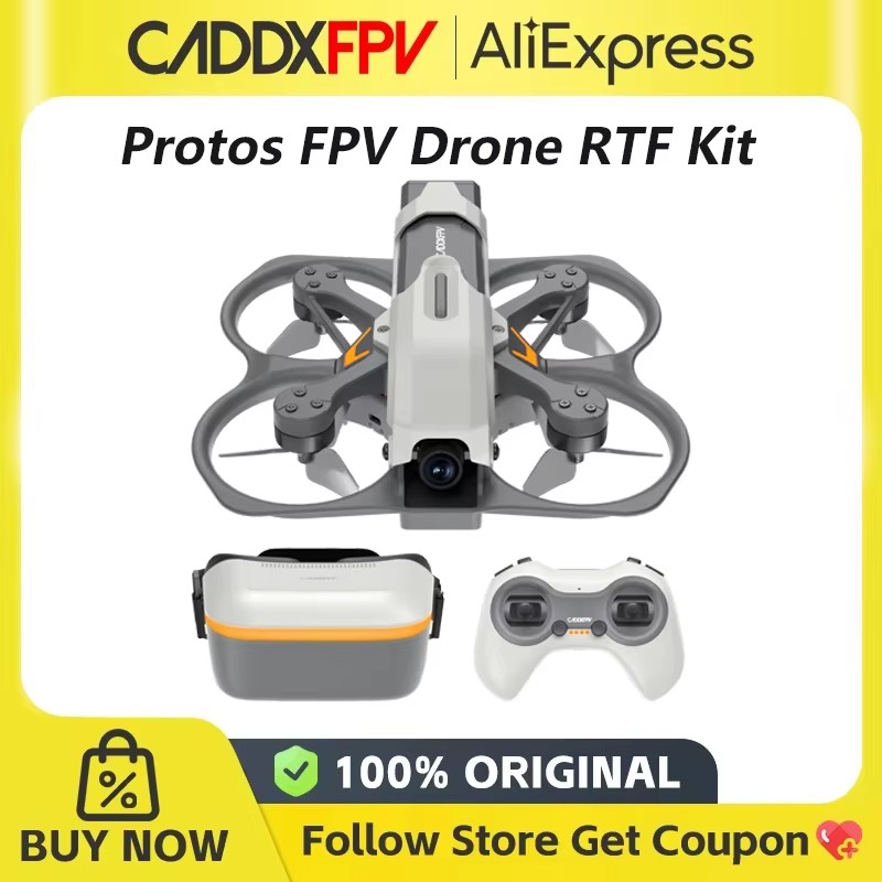 CADDXFPV Protos FPV キット レーシング ドローン 1.6 インチ ラジオ トランスミッター Alink FPV ゴーグル アセント HD RC クアッドコプター ミニ ドローン