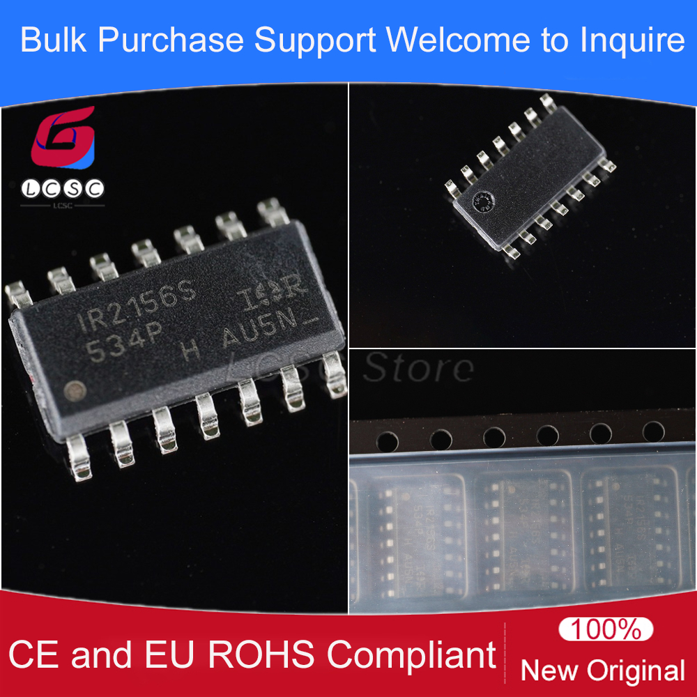 10 ピース/ロットオリジナル IR2156S チップバラストコントローラ IC 36kHz-44kHz 14-SOIC 集積回路 PMIC IR2156STRPBF