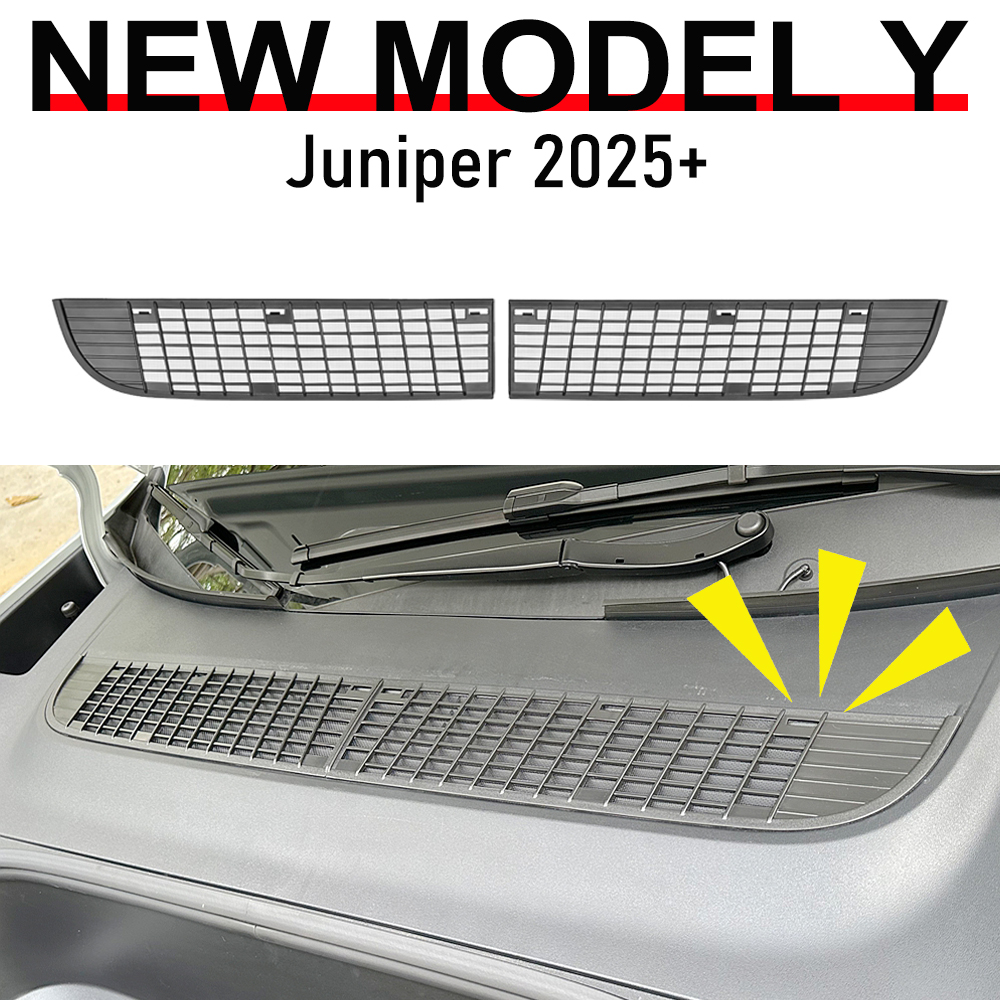 吸気保護カバーグリルテスラモデル Y 2025 2026 ジュニパーエアベントカバー吸気ベントグリルバンパーアクセサリー