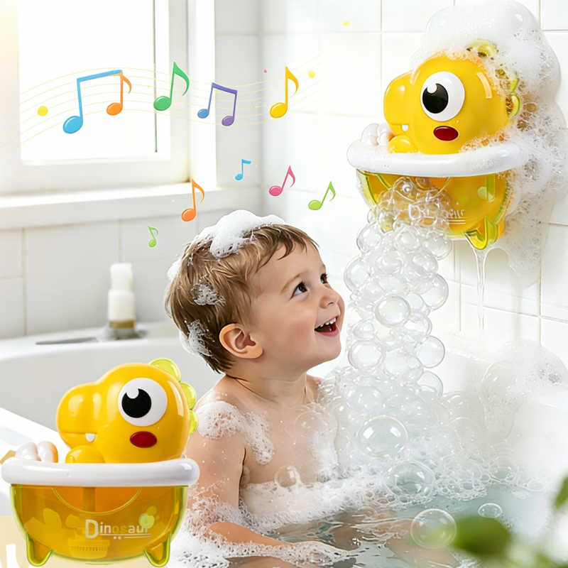 バブル恐竜ベビーバスルームバスおもちゃバスバブルマシン電気音楽面白い幼児プール水泳浴槽石鹸マシンのおもちゃ