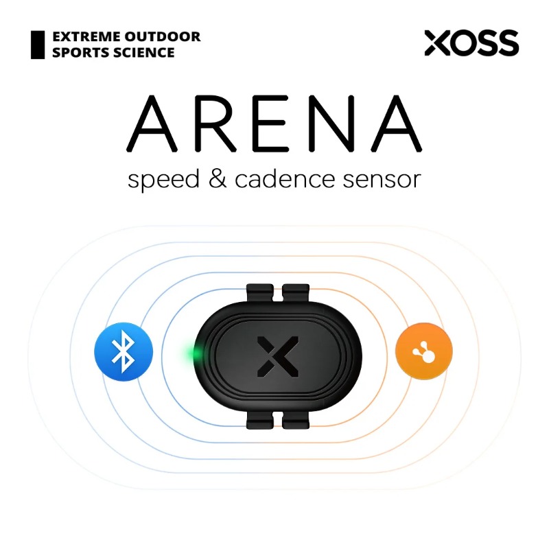 XOSS ARENA スピードケイデンス 2-in-1 センサー 8.5g 7.5mm 超薄型 ANT Bluetooth 5.2 ロード MTB グラベルバイク用