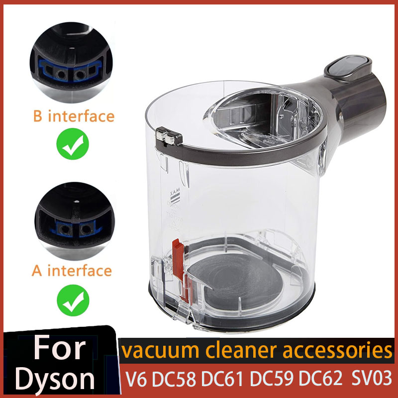 Dyson V6 DC58 DC59 DC62 DC74 掃除機 A B インターフェイス キャニスター ビンの交換用ダストボックス 部品番号965660-01