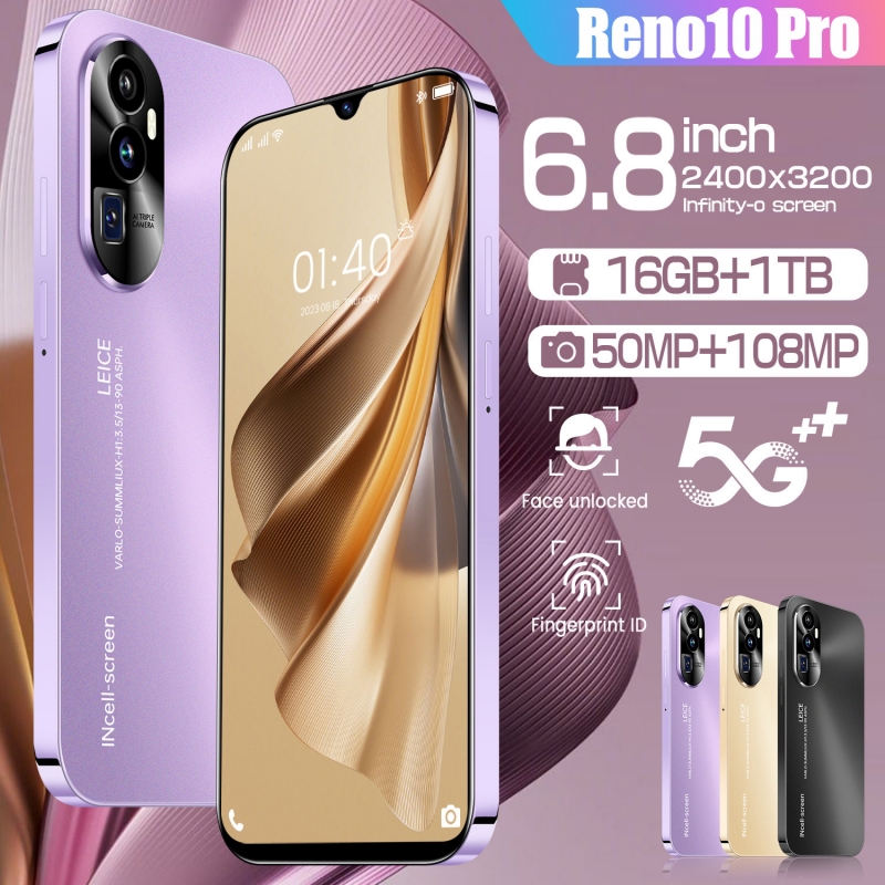 Reno10 Pro 5G スマートフォン: 16GB 1TB 7.3 インチ HD ディスプレイ 108MP 50MP デュアル Snapdragon 8 Gen 2 カメラ 7800mAh バッテリー Android 13 GG32