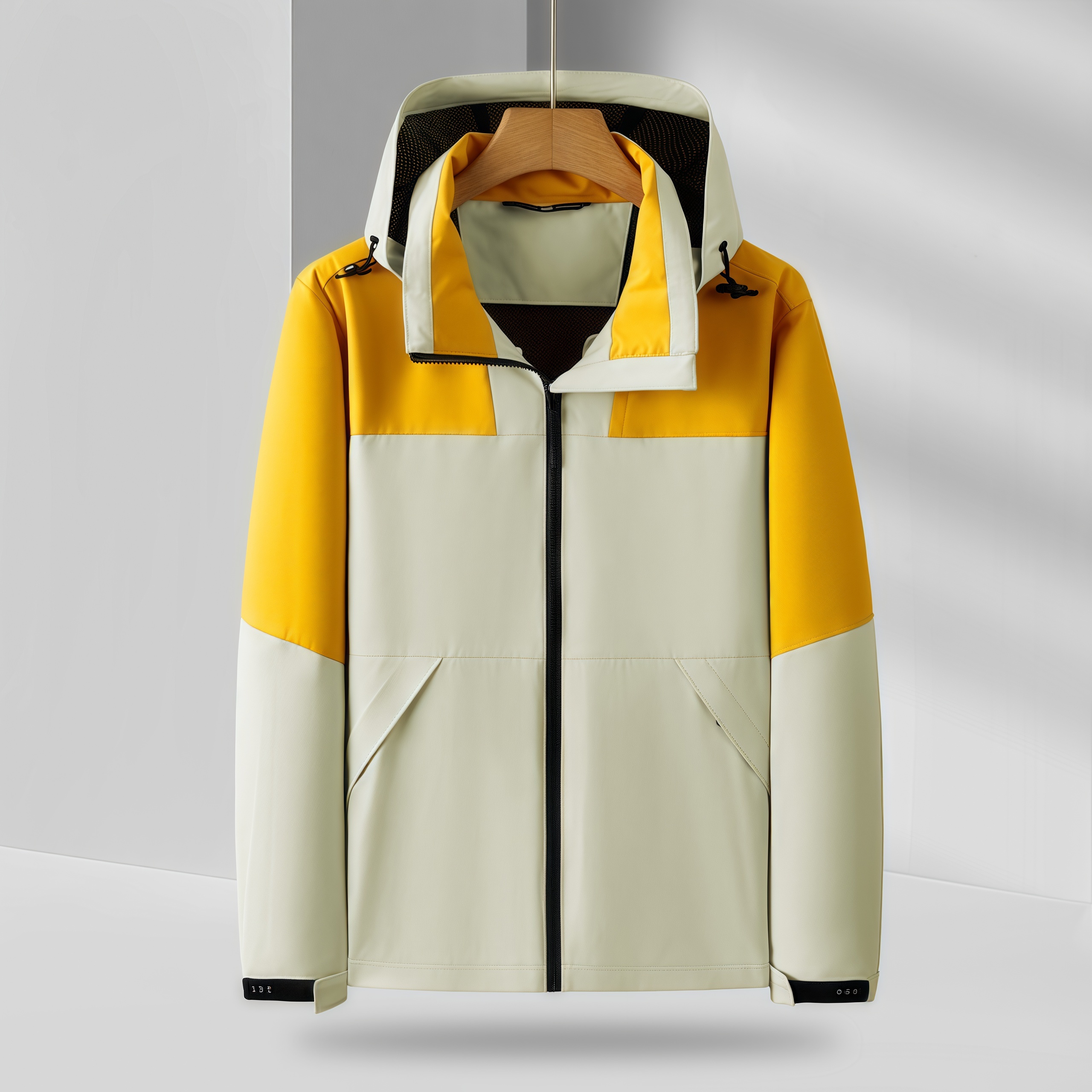 薄いカップルのウインドブレーカージャケットカラーブロック屋外作業服通気性と防水性登山スーツ