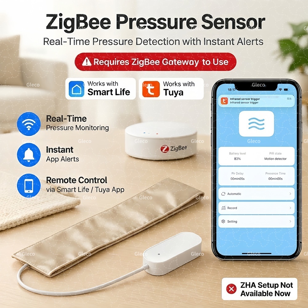 Zigbee 圧力センサー Tuya スマートライフ重力検出占有検出器バッテリー駆動ホームオートメーション椅子フロアマット