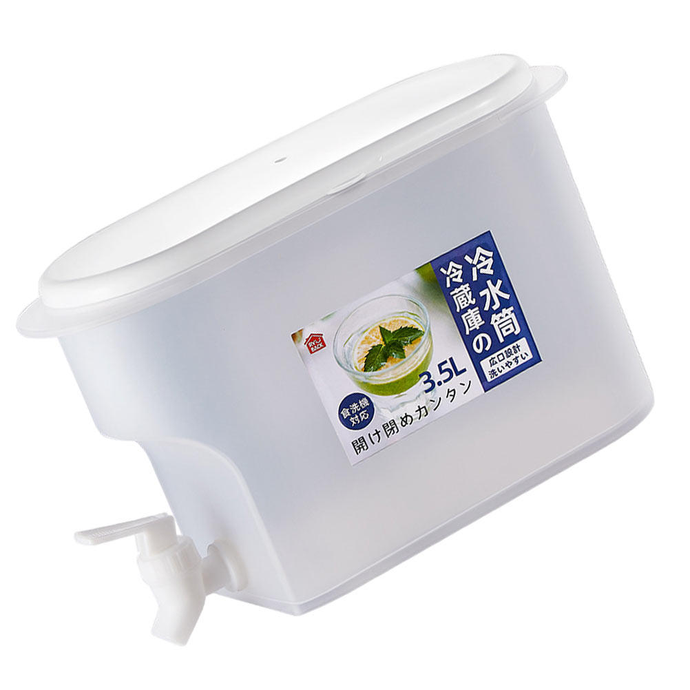 1 個冷蔵庫冷水ボトル蛇口付き大容量 2.5L 食品グレード PP 水ピッチャージュース香り茶コールドブリュー用