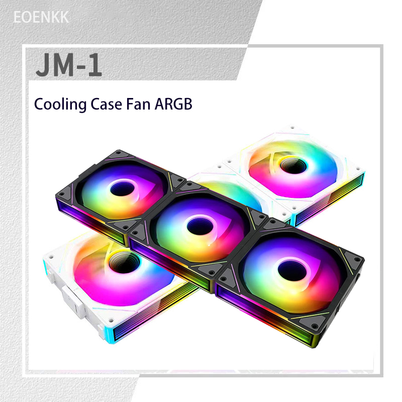 JM-1 PC冷却ケースファン ARGBミラーサイクルライトエフェクトワイヤレスステッチングPWM水冷360mm CPUクーラーファン。