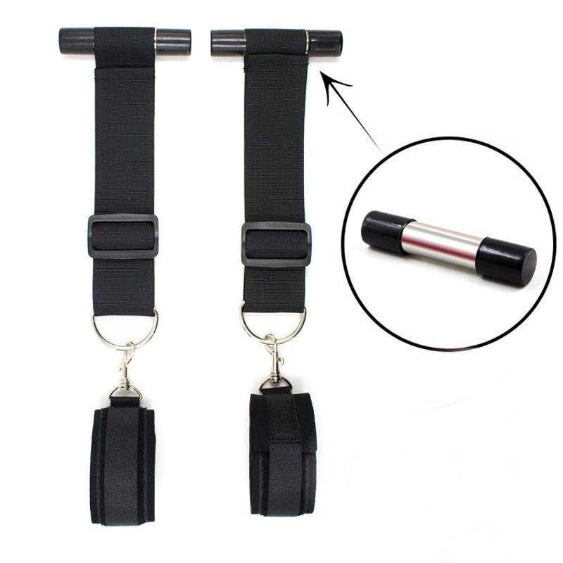 SM Door Hanging Handcuffs BDSM Hand Restraint Cuffs Couple Erotic Games Sex Toy Kits Hand Restraint Cuff Adjustable Bondage Gear