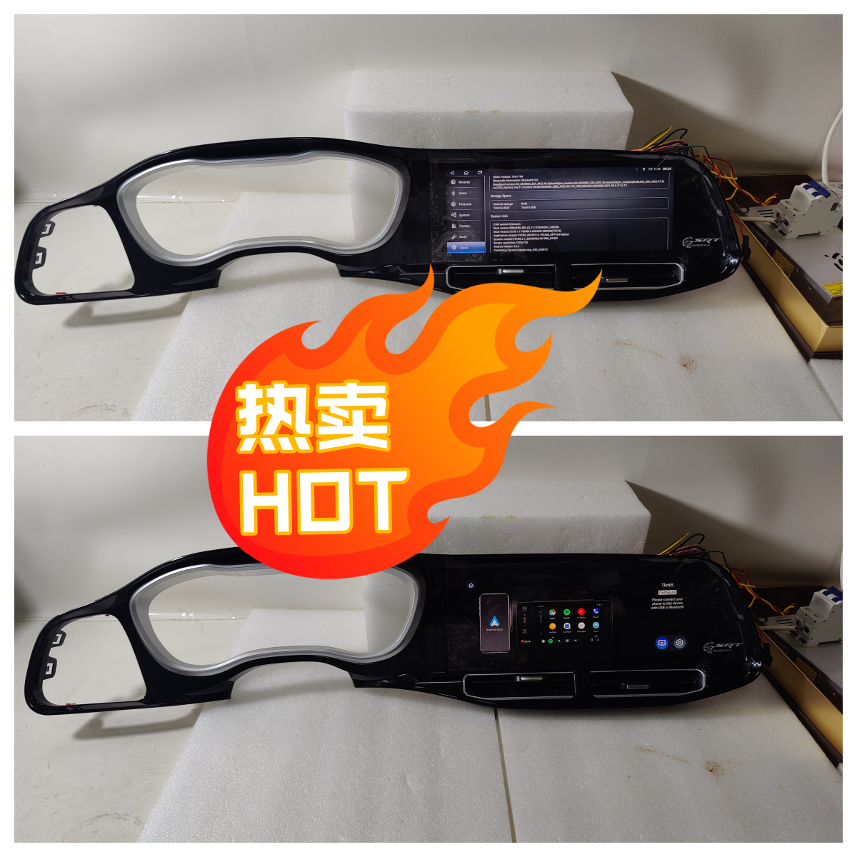 12.3 "ダッジチャレンジャー SRT ヘルキャット 2015-2023 充電器 2011 アンドロイド 13 カーラジオプレーヤー GPS ナビゲーションオートステレオマルチメディア