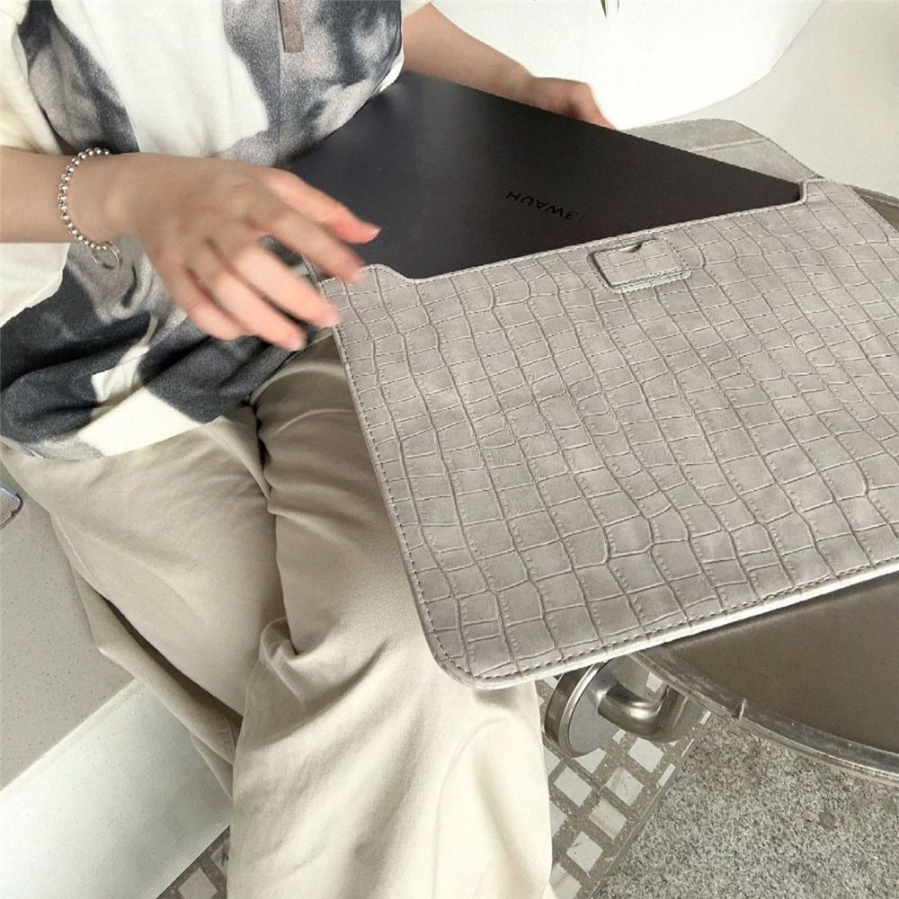 レザーパターンデザインラップトップスリーブキャリングケース 13 13.3 14.1 15.6 インチタブレットノートブックポーチ Lenovo Dell LG16