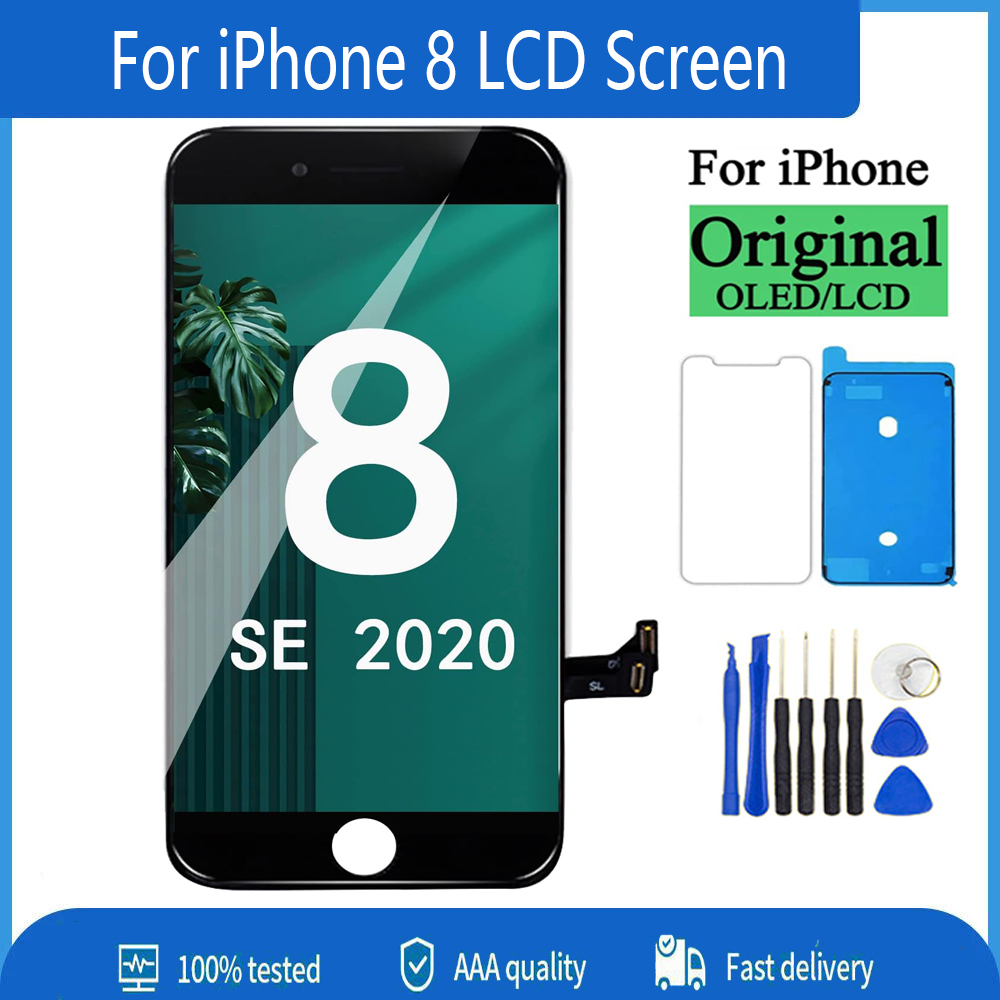 高品質の液晶 iPhone 8 液晶画面交換ディスプレイ 3D タッチ完全なアセンブリと修復ツール A1863 A1905 A1906 A1907