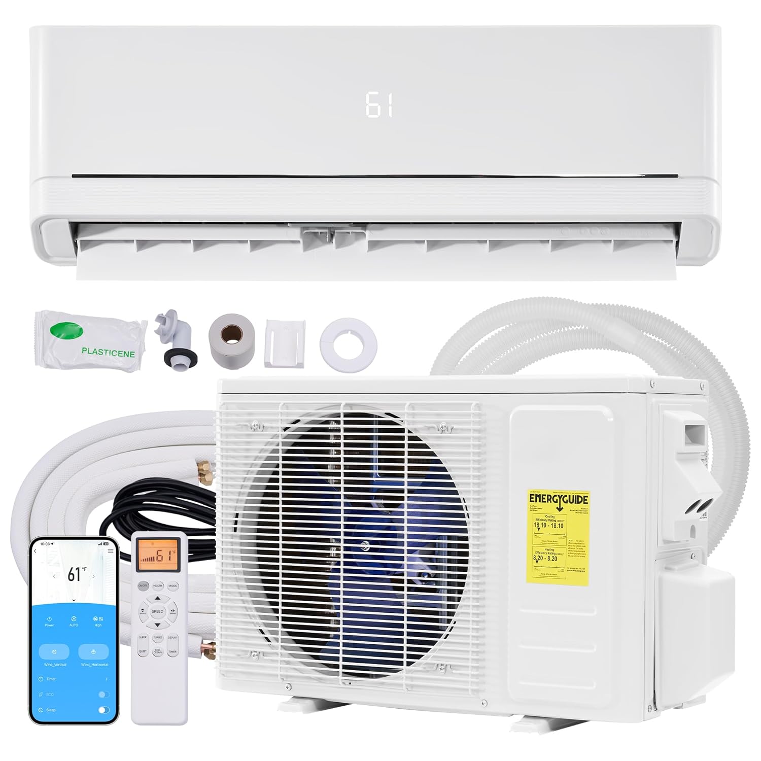 24,000 BTU ミニ スプリット エアコン