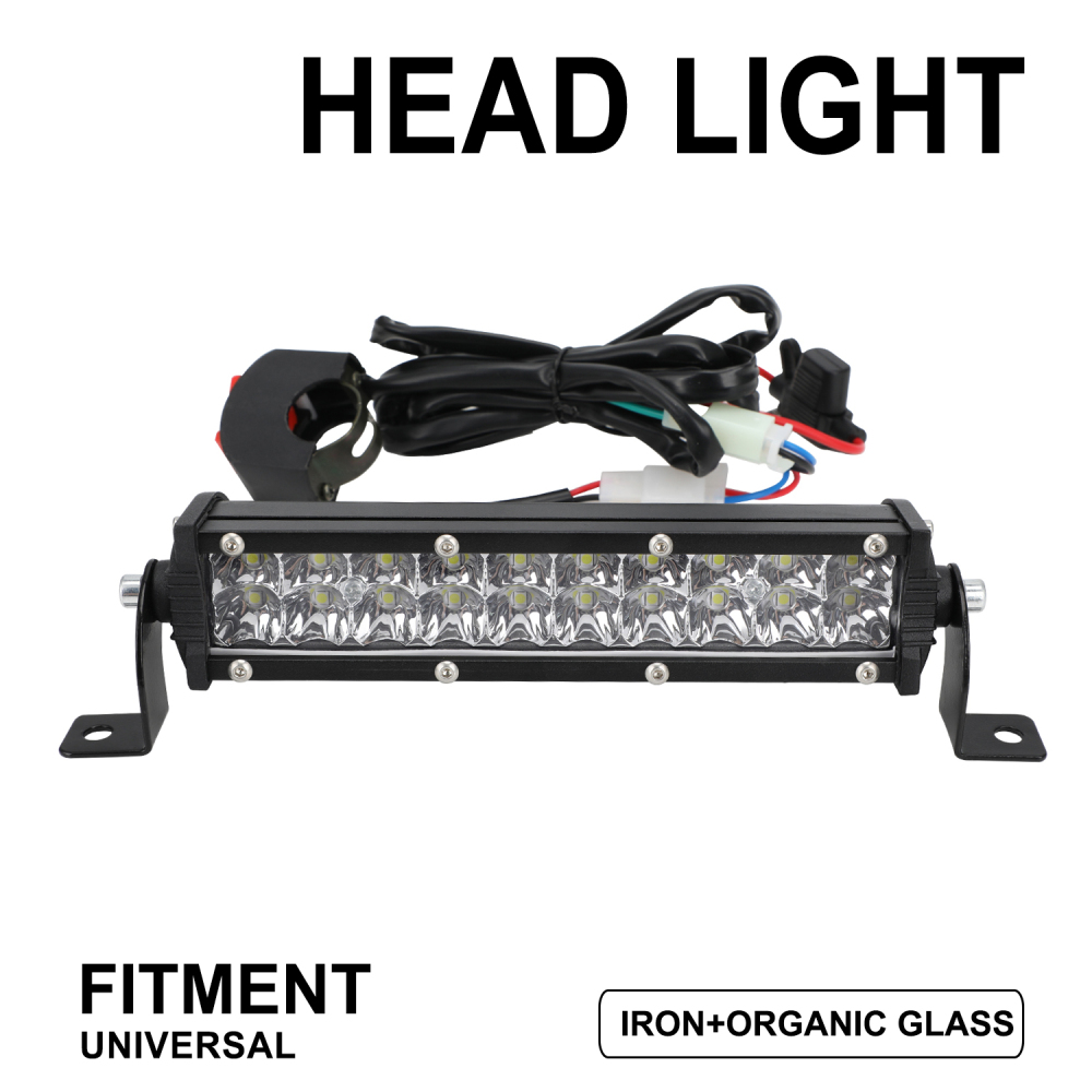 オートバイ LED ライトバー 60 ワット 2500lm ヘッドライト 22 ミリメートルハンドルバー CRF XR EXC XC KLX 50cc 80cc 110cc 150cc 250cc ダートバイク用