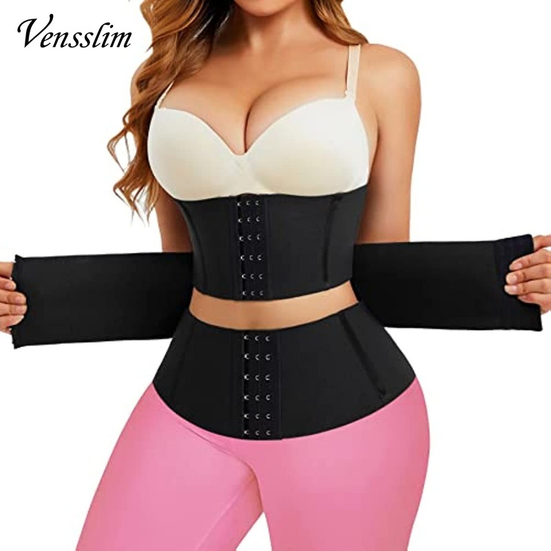 Vensslim XS-3XL ボディシェイパーウエストトレーナーベルト女性減量おなかトリマーコルセット調節可能なワークアウトガードルシェイプウェア