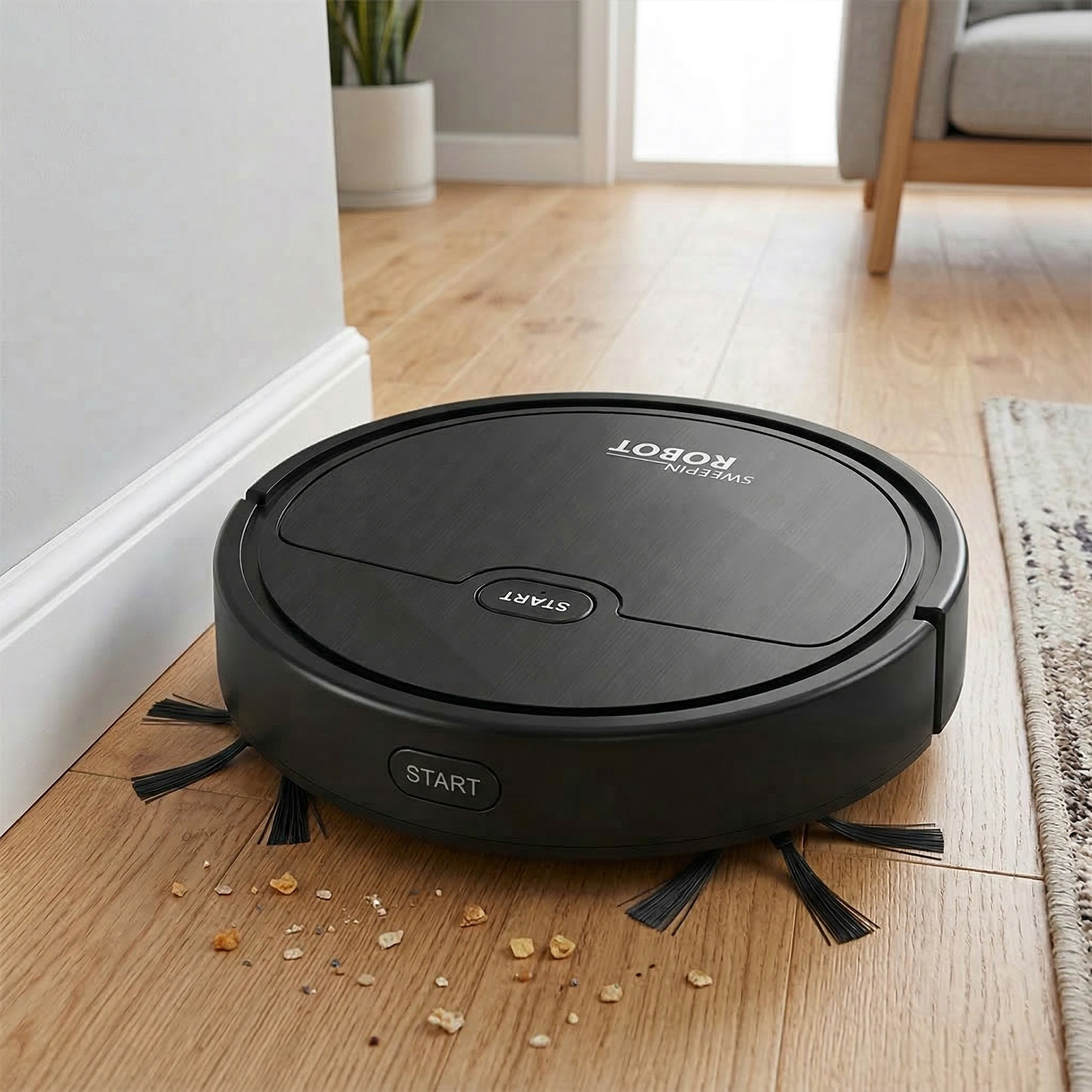 3-in-1 スマートロボット掃除機 スマートナビゲーション 低騒音ロボット掃除機とモップのコンボ ペットの毛用 ハードフロアカーペット用