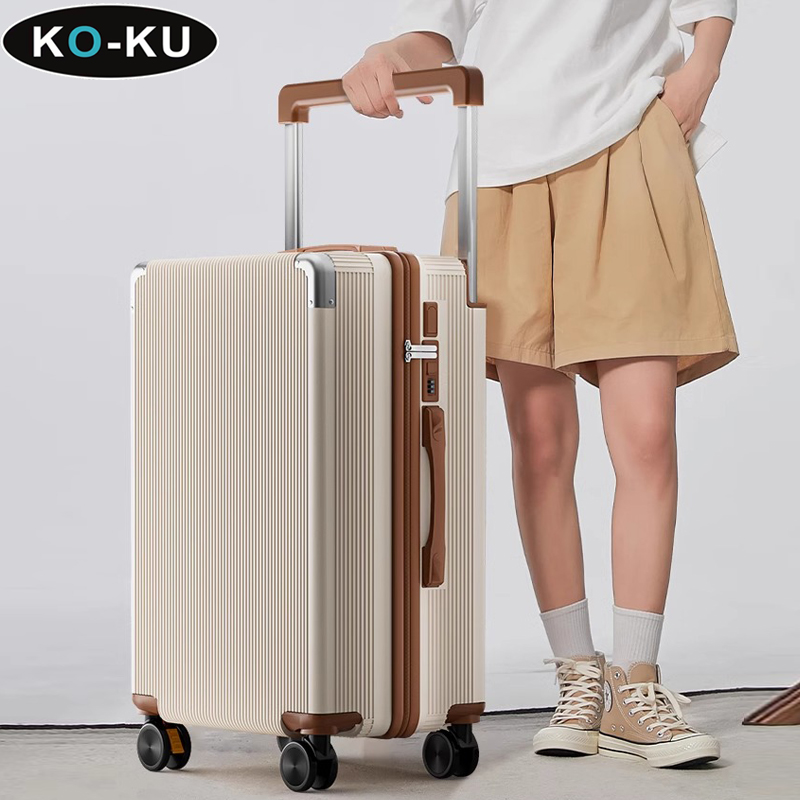 KO-KU ワイドトロリースーツケースミュートブレーキホイール 18/20 インチパスワード搭乗ボックス 26 ''28'' 多機能大容量スーツケース