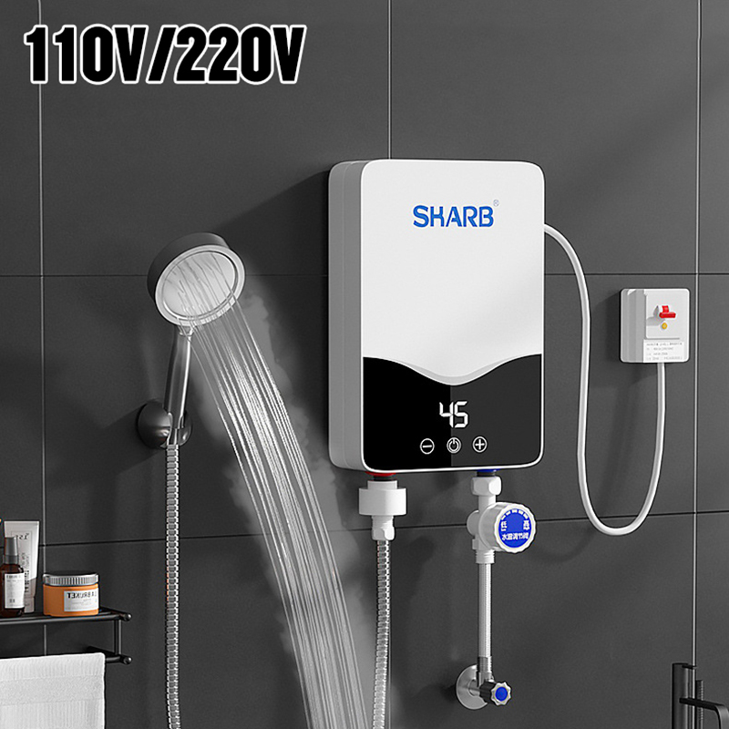 110 V/220 V 電気給湯器 5500 ワットインスタントタンクレス給湯器浴室のシャワー多目的家庭用給湯器