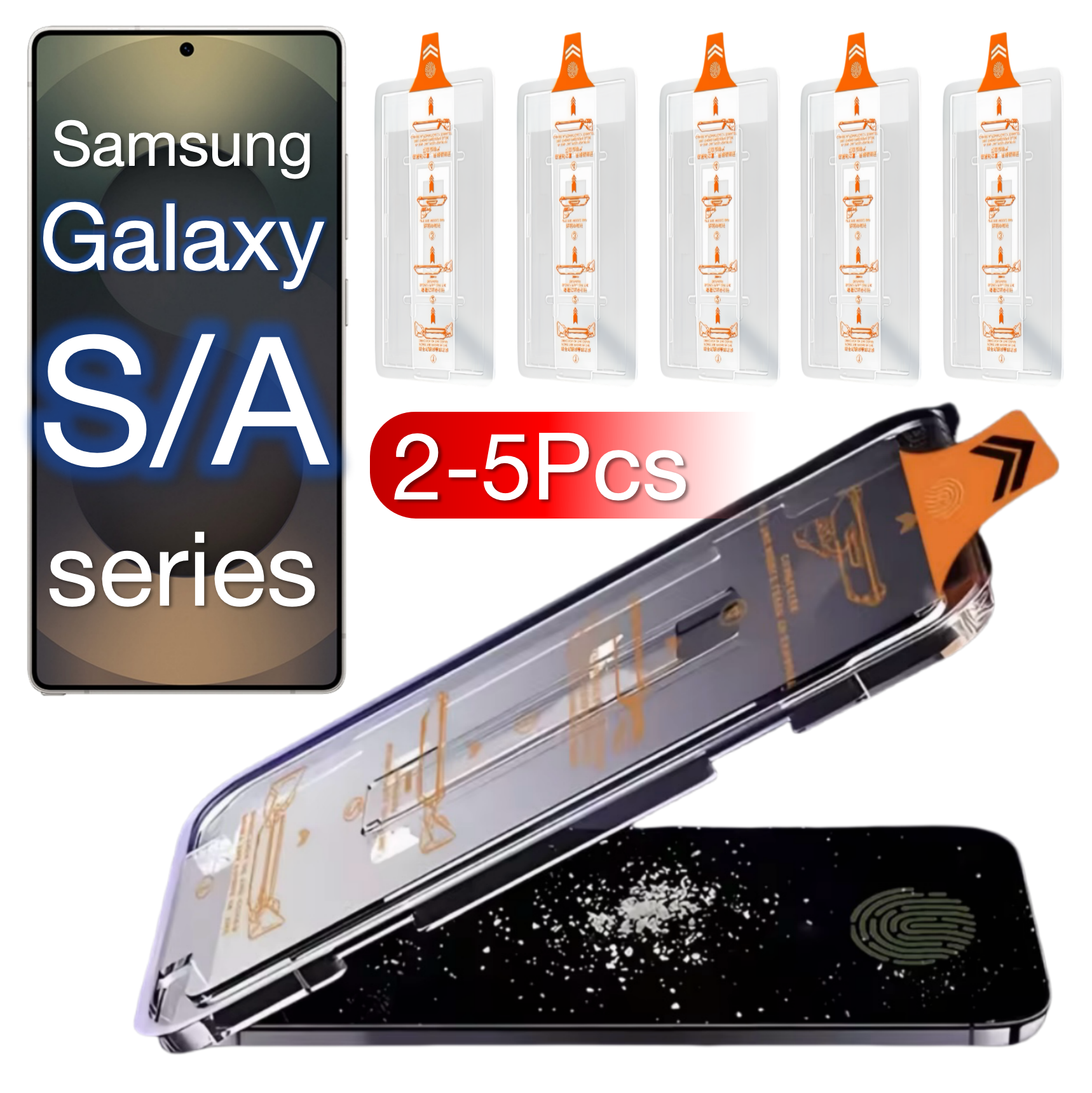 2-5 個サムスンギャラクシー S26 S25 S24 ウルトラ S23 S22 S21 プラス A36 A25 A15 A35 A26 A16 A55 A56 5 グラムスクリーンプロテクター強化ガラス