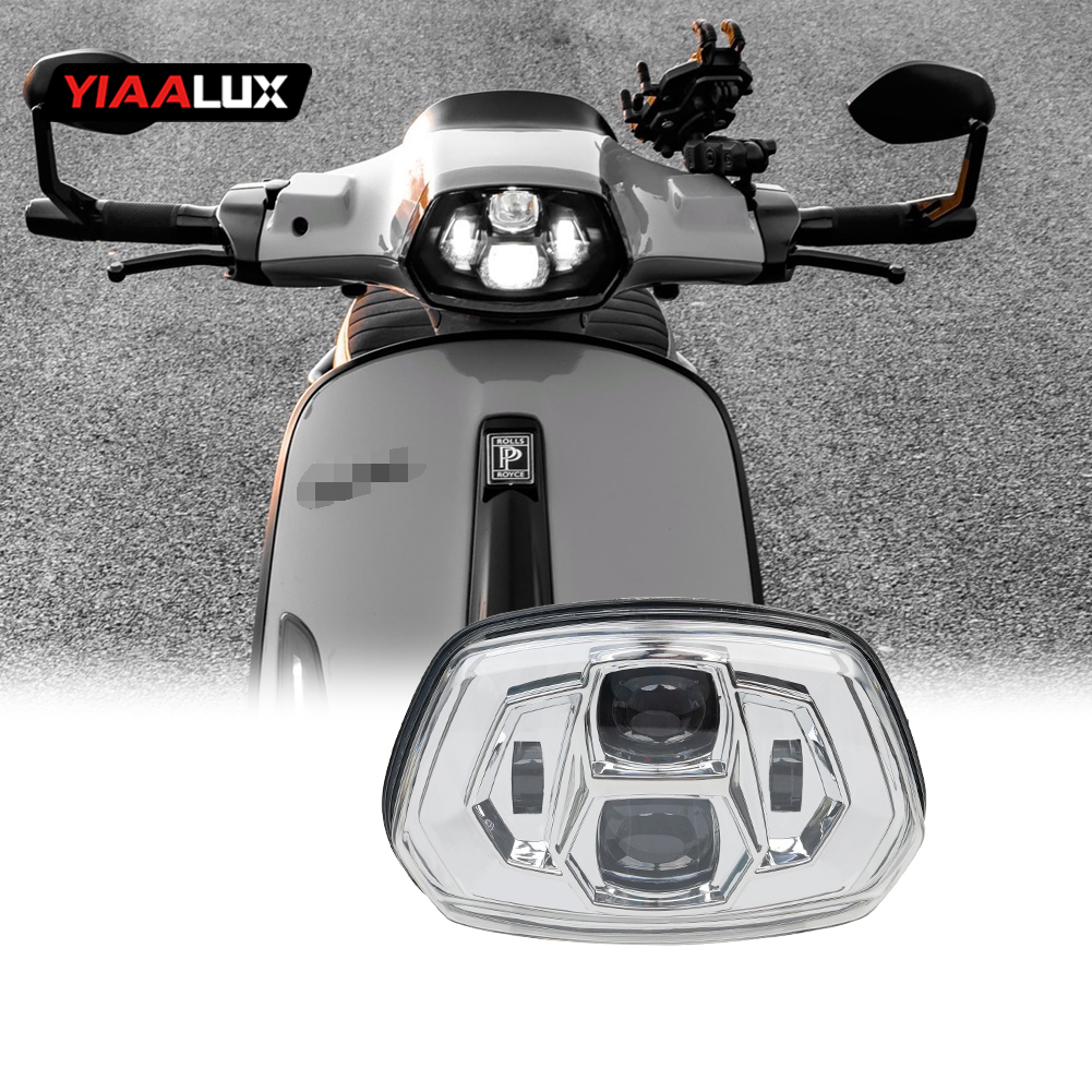 ベスパ 150 スプリントヘッドライトハイロービームオートバイ LED ヘッドライトアセンブリベスパ Sprint150 zelioni
