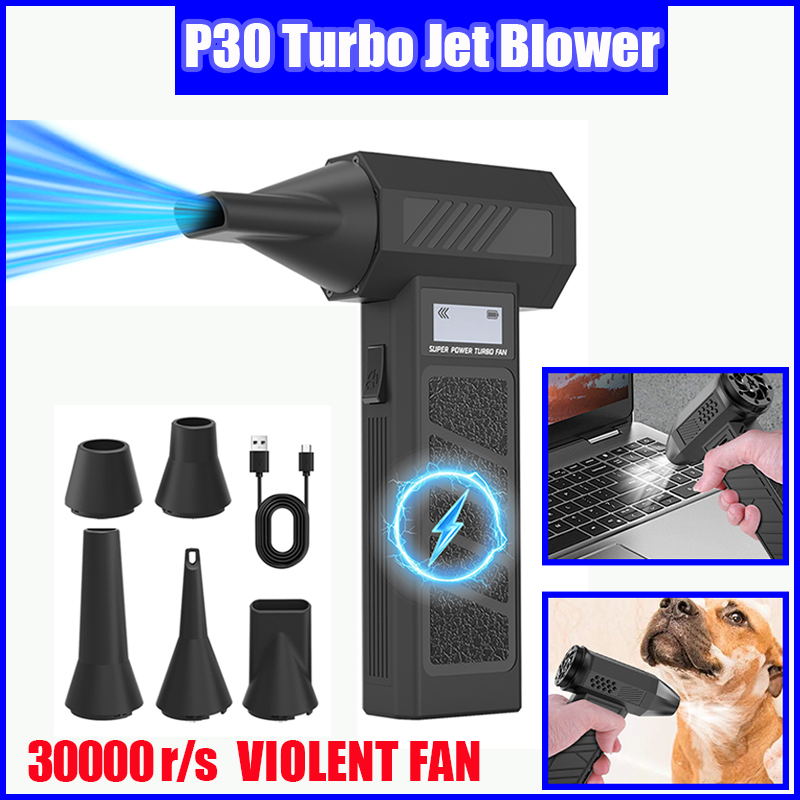 新しい P70 送風機 110000Rpm 4 ギア調整可能なターボ送風機ジェット Led ライトバッテリーディスプレイコードレス圧縮空気ダスター