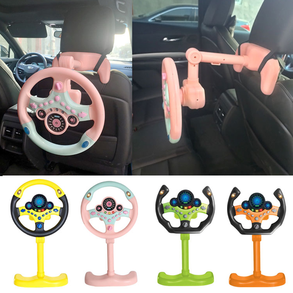 電動模擬運転ステアリング三次元ポータブルホイール副操縦士おもちゃ光と音教育子供のギフト
