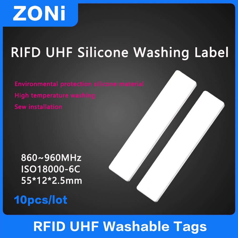 10 個 RFID UHF シリカゲルランドリータグ 860-960MHz 高温耐性 RFID スマートタグ U8 チップ ISO 18000-6C 高品質