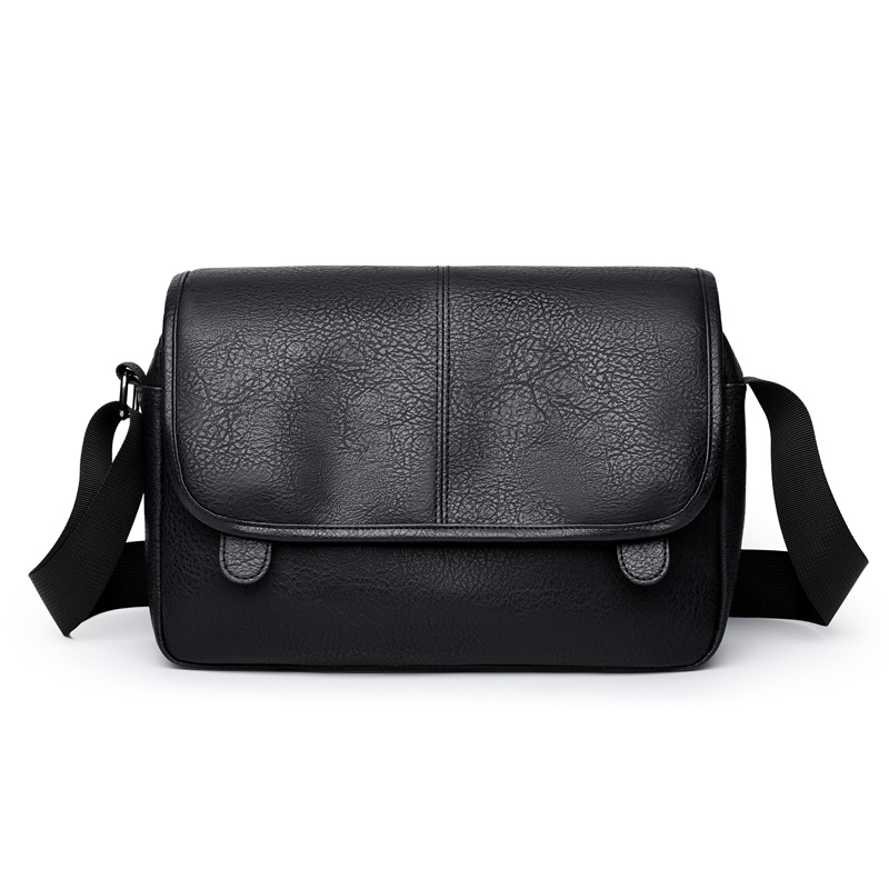 ファッションソリッドカラー PU レザーメンズショルダーバッグクロスボディバッグメッセンジャーバッグボルソパラオムブレサコッシュオム 가방 bolso