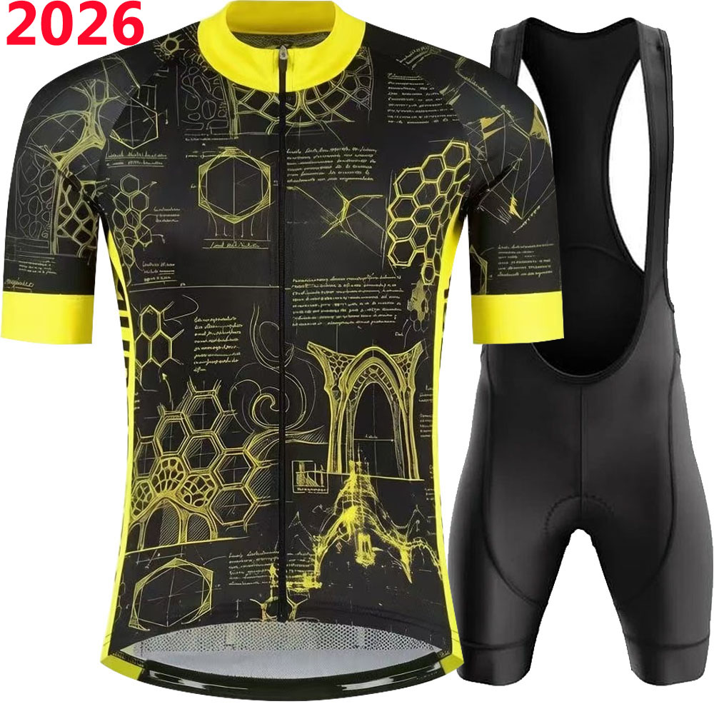 フランスツアー 2026 TDF サイクリングジャージセットサイクリングワウトヴァンアールトベルギー服男性ロードバイクシャツスーツ自転車ビブショーツ MTB