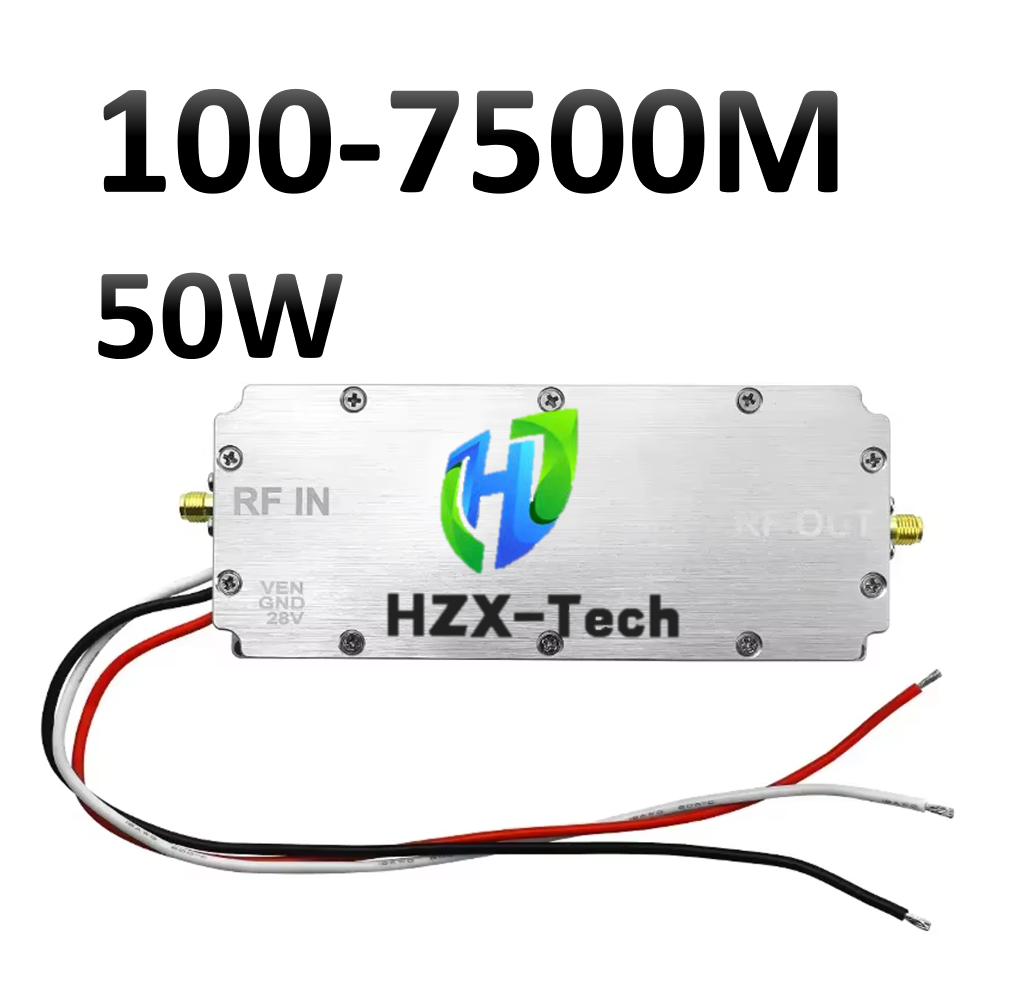 HZX-Tech 100-7500M 50 ワット PA モジュール Customzie アンプ無線周波数モジュールアマチュア無線アクセサリー強化モジュール