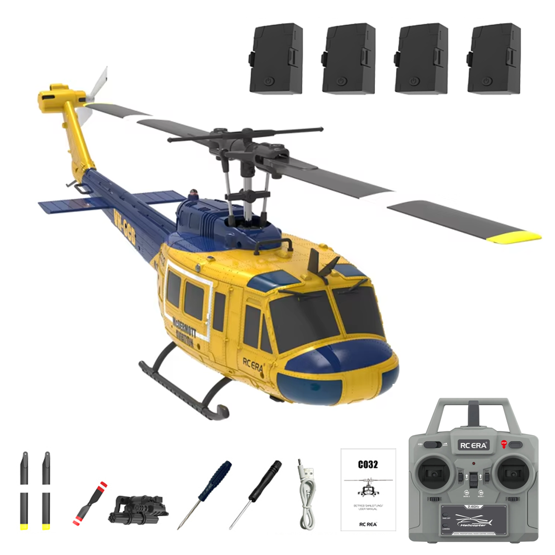 C032 6CH ブラシレス RC ヘリコプター フライバーレス オプティカル フロー TOF 高度保持 3D 逆スタント スケール軍事ドローン大人のおもちゃギフト