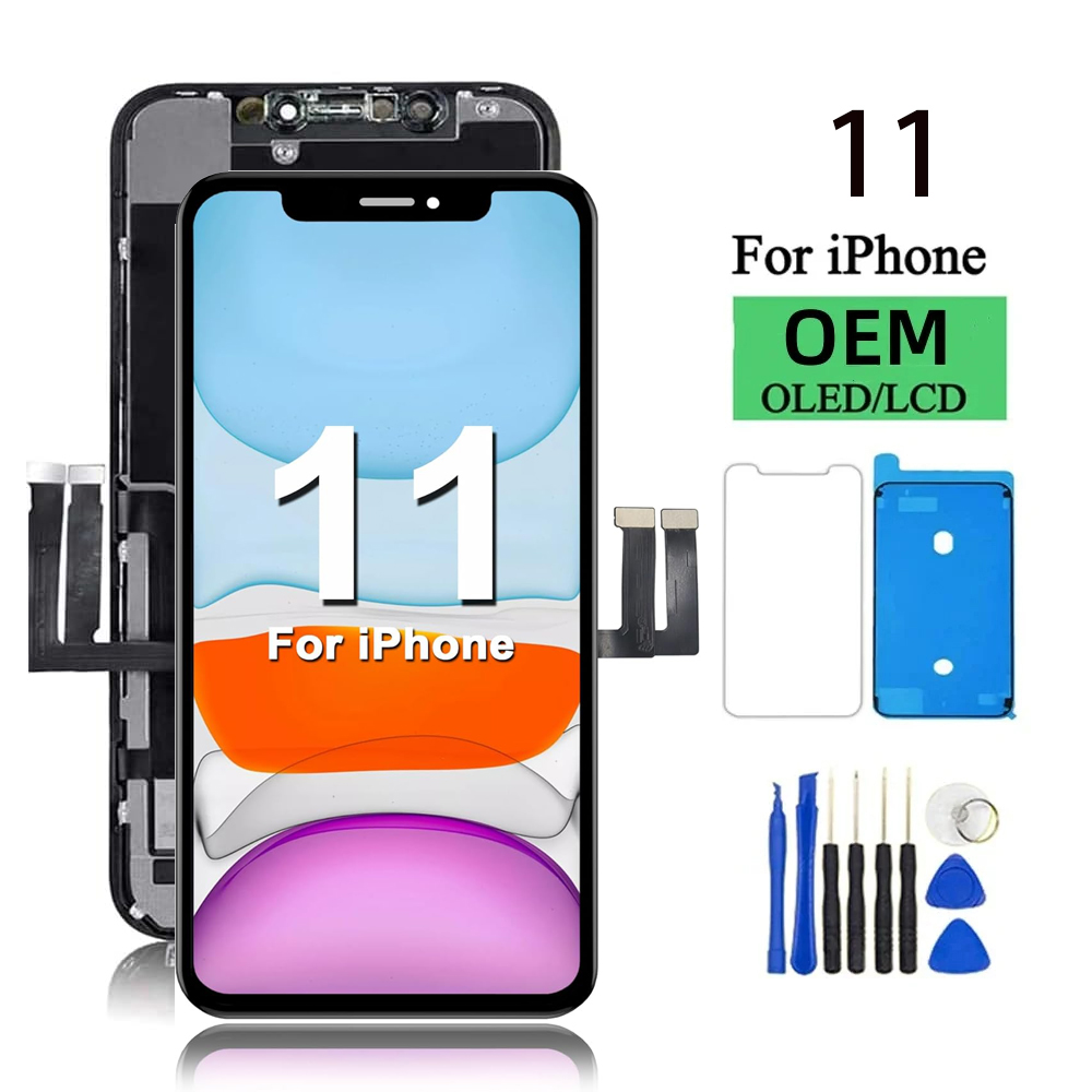 OLED Pantalla iPhone 11 LCD ディスプレイタッチスクリーンデジタイザーアセンブリ iPhone 11 LCD スクリーン交換用