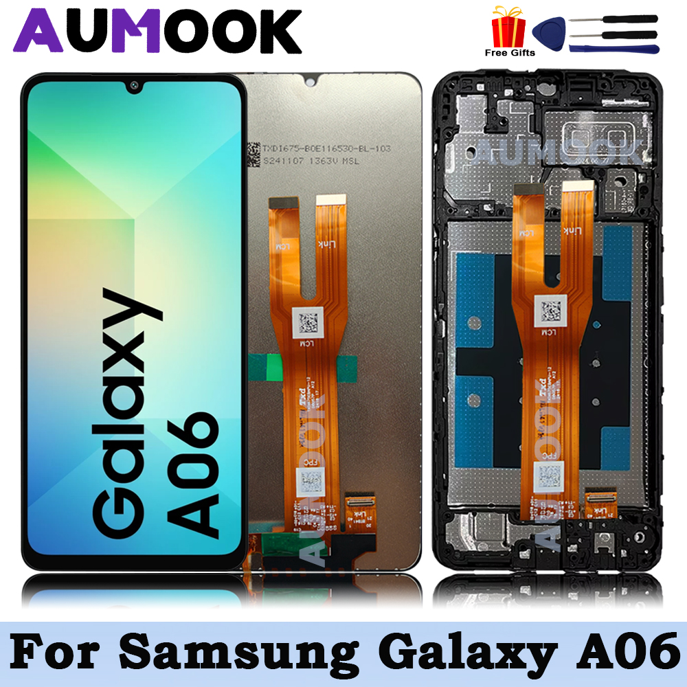 6.7 ''LCD サムスン A06 A065 ディスプレイタッチスクリーンデジタイザアセンブリサムスンギャラクシー A06 A065F A065M SM-A065F/DS 交換用