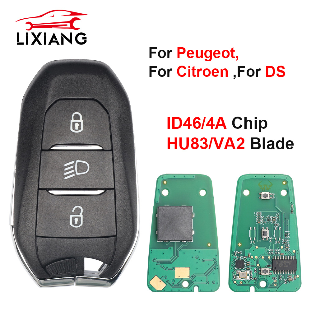LIXIANG オリジナルシトロエン C4 C4L DS4 DS5 プジョー 308 408 508 5008 リモートキー 434Mhz ID46 Hitag2 4A Hitag-AES キーレスゴー