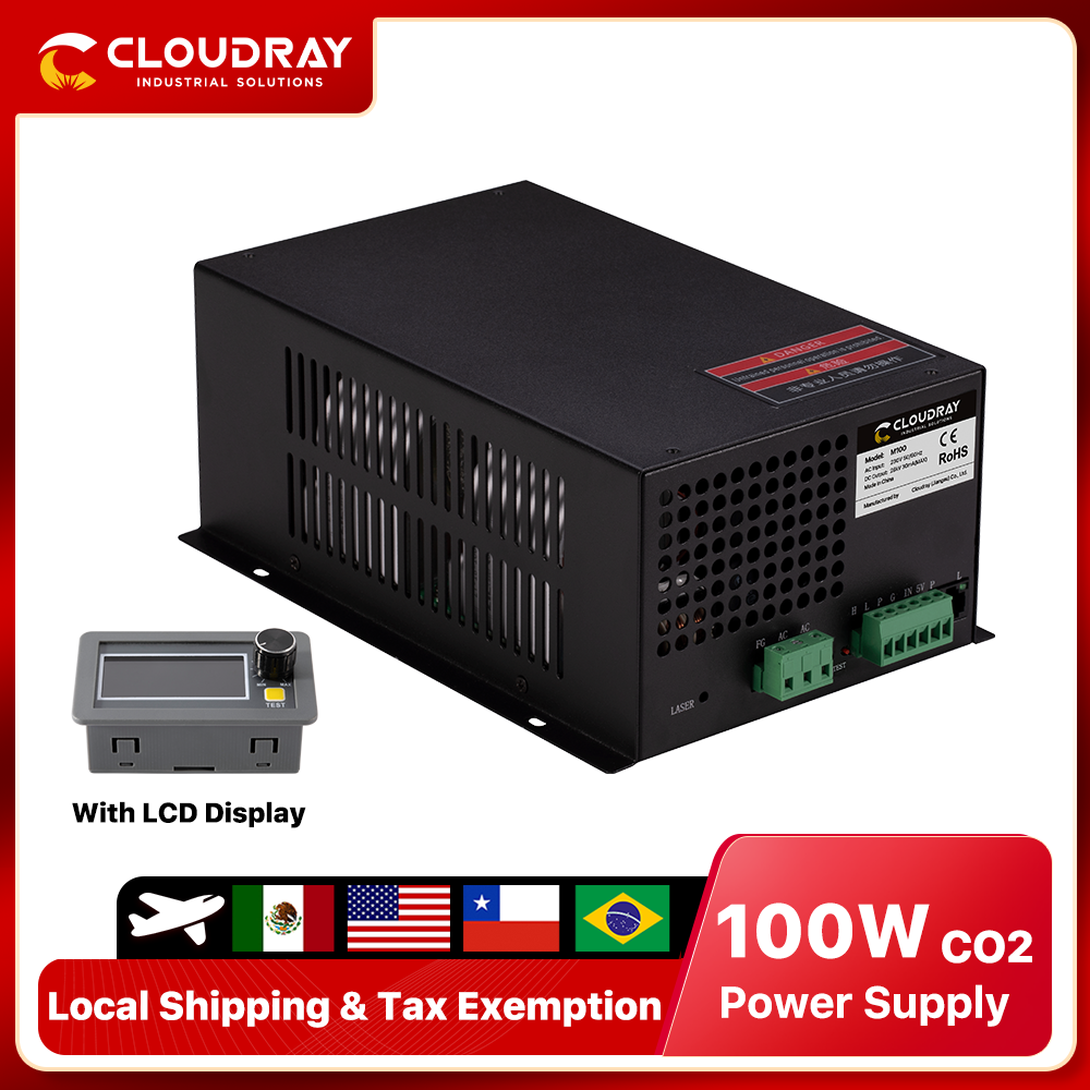 Cloudray 80-100W CO2レーザー電源（CO2レーザー彫刻切断機用）M100Wカテゴリ