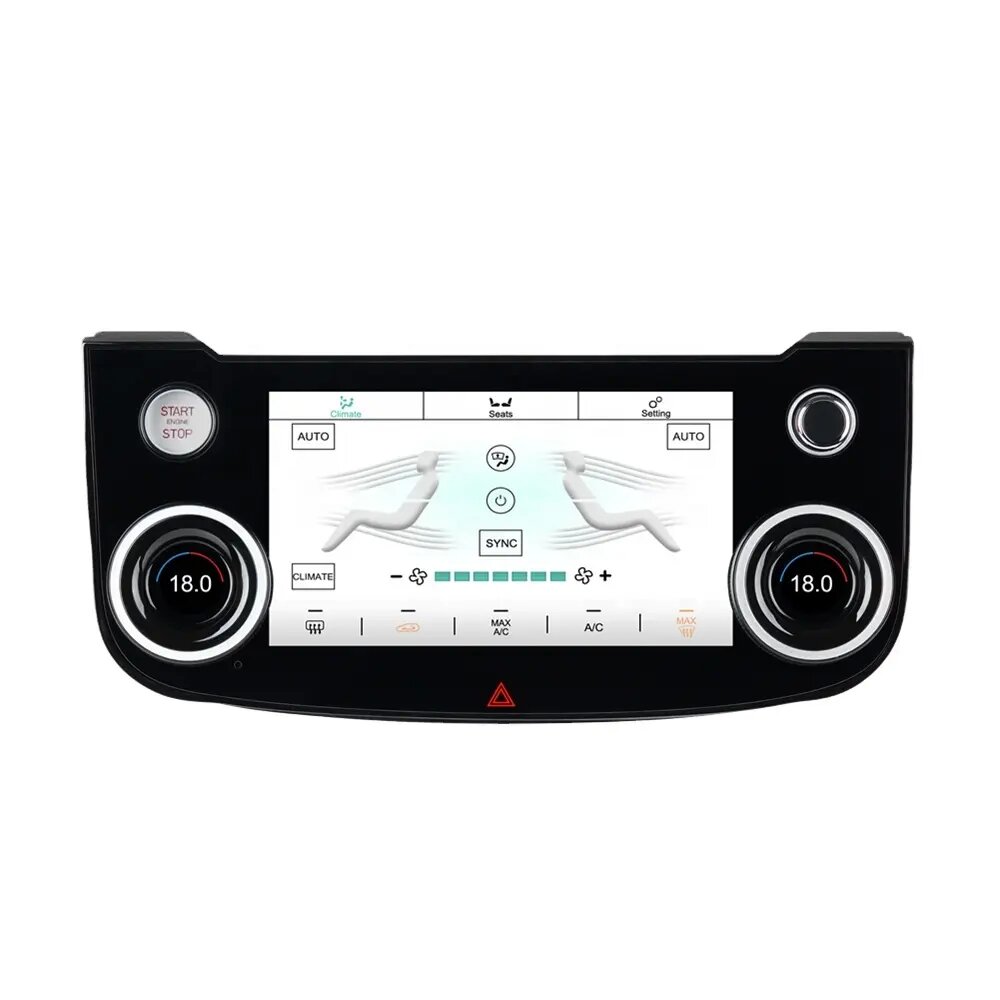 デジタル LCD タッチスクリーン AC コンディショニングパネル自動気候コントローラー ジャガー XE XEL XF XFL F-ペース 2015-2020用