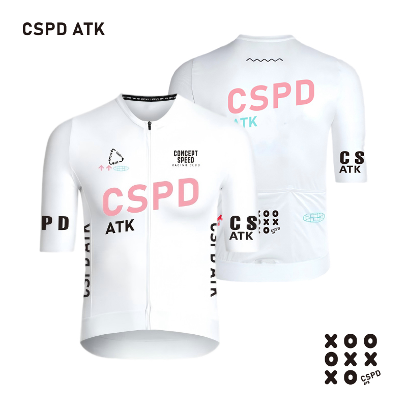 CSPD ATK メンズ夏サイクリングジャージ軽量日焼け止め屋外ロードサイクリングスウェットシャツプロサイクリング機器