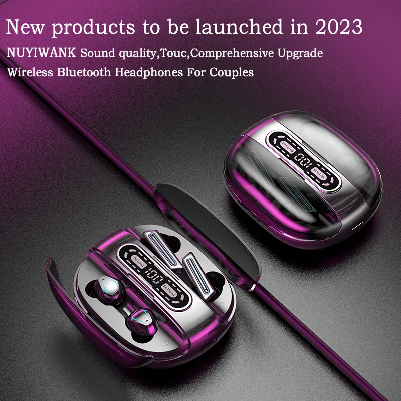 カップルヘッドフォン 2 電話用 2000mAh 充電ボックス TWS Bluetooth ワイヤレスイヤホン防水 4 つのイヤフォン PK M21 M22 ヘッドセット