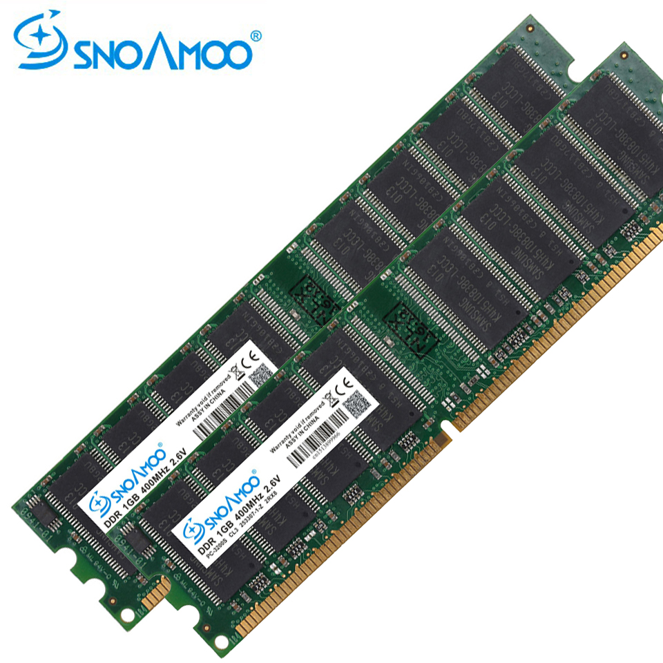 SNOAMOO デスクトップコンピュータ 中古RAM DDR 333MHz 1GB PC-2700U DDR1 400MHz DIMM Non-ECC 184ピン メモリ永久保証
