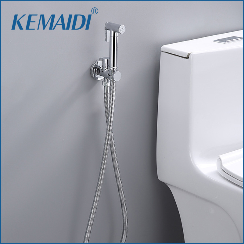 KEMAIDI 浴室ビデ蛇口 壁取り付けビデスプレー トイレ用 ハンドヘルドビデアタッチメントセット 女性用 ペットや赤ちゃん用