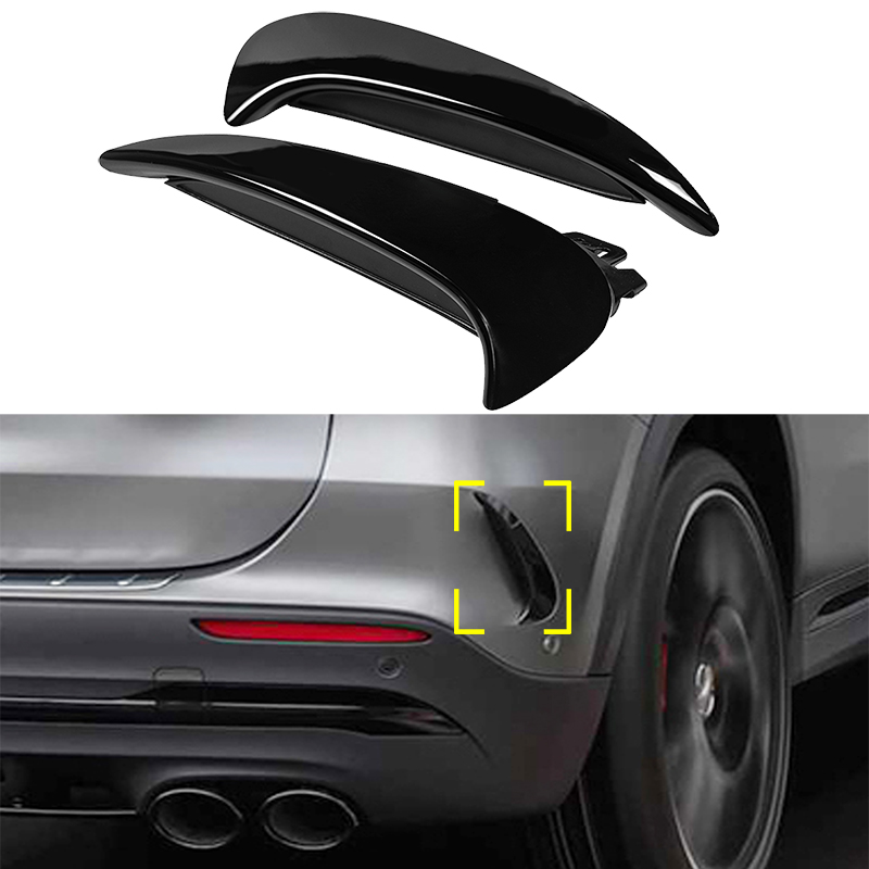 メルセデスベンツ H247 GLA200 GLA220 GLA250 GLA35 GLA45S AMG 2020 リアバンパースポイラーエアベントカバーサイドカナード