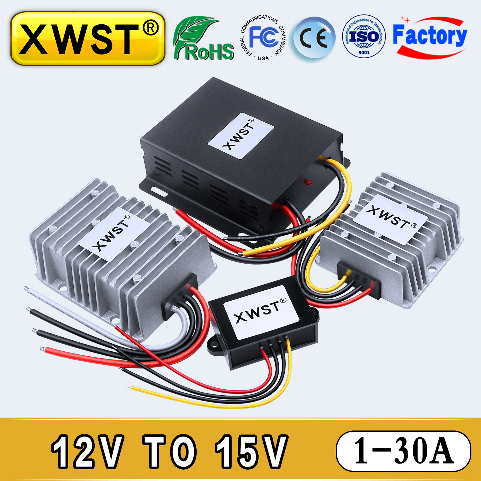 12V ～ 15V 昇圧昇圧 DC-DC コンバータ 1 ～ 30A 電圧レギュレータモジュール、ソーラーインバータハイブリッドシステム用