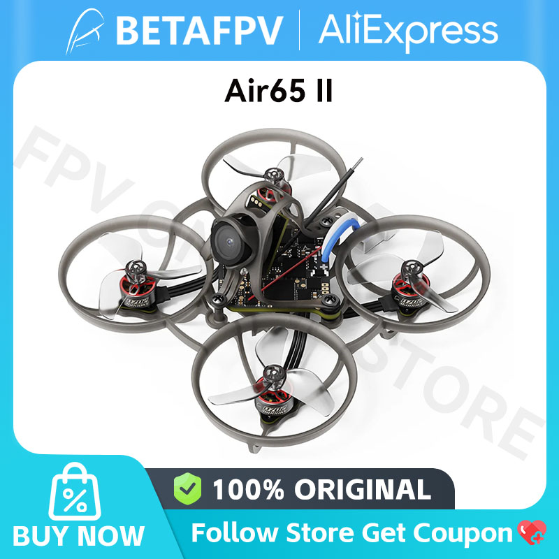 BETAFPV フリースタイル Air65 II チャンピオン ELRS 2.4 グラムブラシレスフープ Quadcopter RC ミニドローン LAVA Seriel 1S 95C 320mah バッテリー新しい
