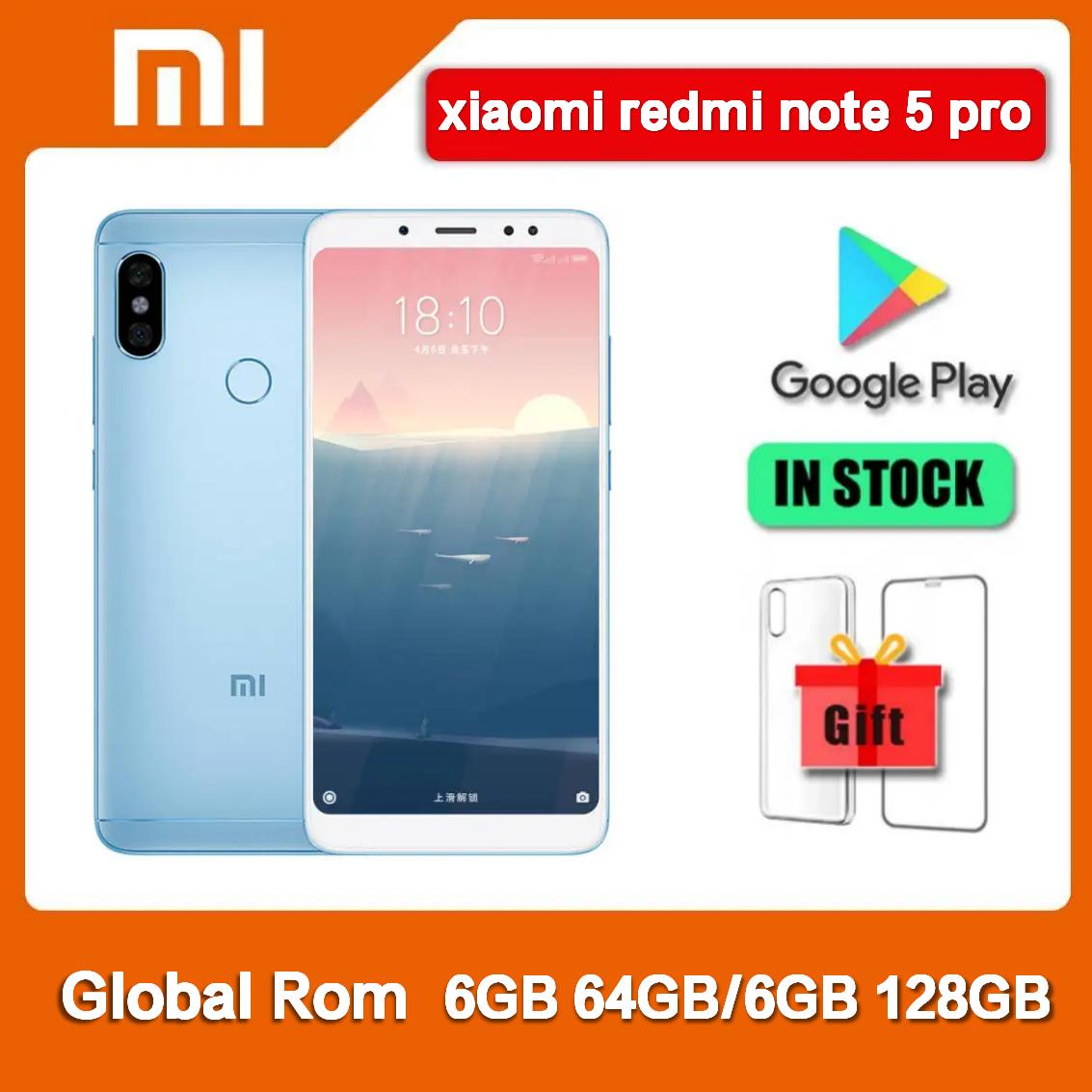 オリジナル Xiaomi Redmi 注 5 プロ 6 ギガバイト 128 ギガバイトデュアル SIM 5.99 ''携帯電話 12MP 5MP 13MP Snapdragon 636 オクタコア 4 グラム携帯電話