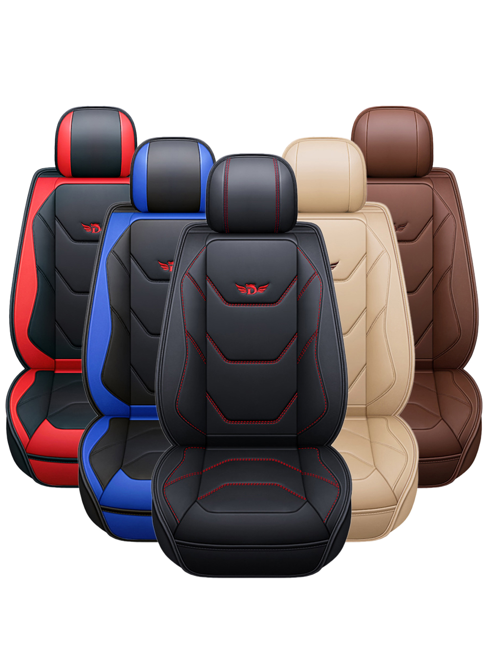 2023 フルカバーカーシートカバークッション PU レザー Protetor ユニバーサルほとんどの車にフィット