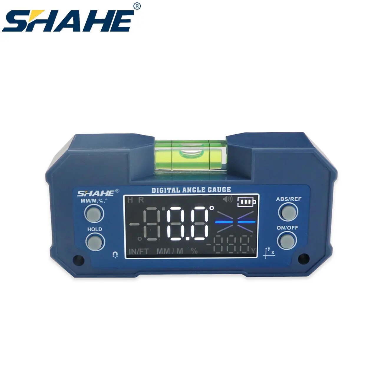 SHAHE ミニ磁気レベルゲージ傾斜計充電式角度分度器二軸デジタル角度ファインダーレベルバブル